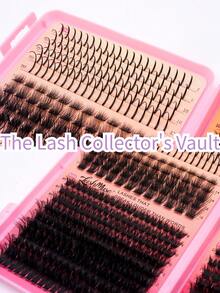2040PCS/1360PCS/680PCS 80D+100D+120DD Curl Individual False Eyelash Extensions, D/DD-Curl, 0.39-0.63 Inch Length, Thick, Fluffy & Voluminous, Cat Eye & Cluster Style, Segmented Design, Reusable, Fluffy Lashes, Dramatic Lashes, Volume Lashes, Perfect For DIY Makeup, Beginner-Friendly, Great For Halloween, Christmas, New Year's, Beauty & Health, Personal Care, Festive Glam Beauty Lash Clusters - Black - View 9