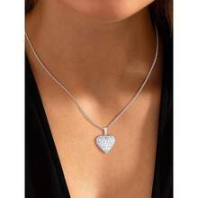 U7 Women Locket Necklace Platinum 14K Gold Photo Lockets That Hold Picture,Chain 20 Inch Person.Alized Gift Custom Love Heart Image Necklaces{Inchcolor_nameinch:Inch04#Stainless(TreeofLife)Inch} - 04#不銹鋼(生命樹) - 查看 3