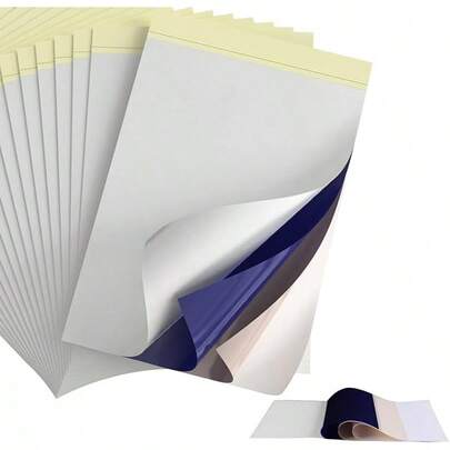 Tattoo Transfer Paper - 10 Sheets Thermal Stencil Paper For Tattooing A4 Size 4 Layers DIY Tattoo Tracing Paper Tattoo Transfer Kit Compatible With Tattoo Printer Machine Tattoo Supplies