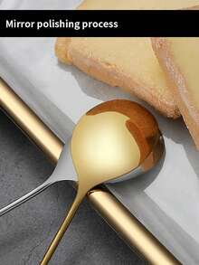 2 pièces, doré, ensemble de cuillère à café et fourchette en forme de croissant de lune et d'étoile pour le Ramadan, en acier inoxydable, créatif, boisson, dessert, brassage, vaisselle, décorations, Nouvel An, Saint-Valentin, Noël, Aïd, cuillère à thé - Multicolore - Voir 7