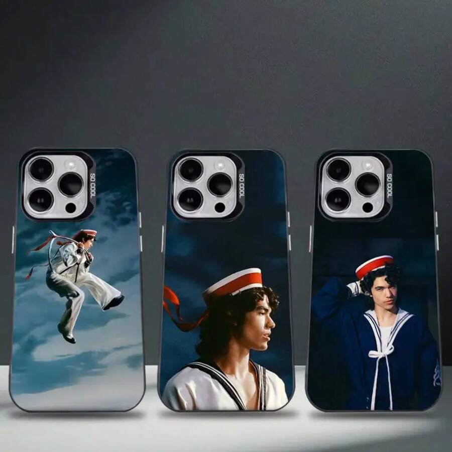 C- Gray Wishbone 17,16,15,14,13,12,11,Pro,Max,Plus,Air Shockproof Black Matte Hard Case - Z5 - Xem 1