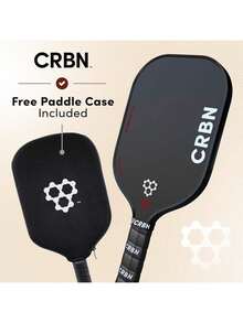 CRBN 3X 16MM Series Power Pickleball Paddle - Carbon Fiber Pickleball Paddle With Foam Injected Edges For Expanded Sweet Spot - Black - View 5