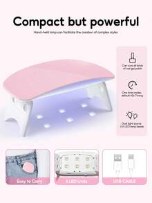 PEACECOLOR Acrylic Nail Kit With Mini UV LED Lamp Electric Nail Drill Set 11 Colors Glitter Acrylic Powder Set 60ML Acrylic Liquid 3 Colors Nail Gel Polish Set With Base Top Coat Acrylic Nail Complete Starter Kit Gift For Women - 彩色 - 查看 7