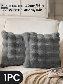 1/2/4 Stück luxuriöser Kunstfell Toskana Kissenbezug, Kissenhülle, ohne Kisseneinsatz, flauschige Heimdekoration Kissenhülle für Wohnzimmer Sofa, Schlafzimmer Kopfteil, Überwurfkissen, Oeko-Tex