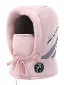 女士针织帽围巾套装（2件套），保暖内衬针织帽，户外骑行护耳头巾，冬季 - 6007 - 查看 15