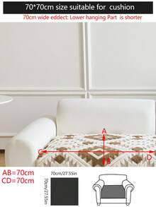 1 件秋冬毛绒加厚保暖沙发垫套，现代简约防滑沙发座垫，防尘可洗沙发套，咖啡色，柔软，防褪色，宠物友好，适合 L 型沙发和 1/2/3/4 座沙发 - 棕色 - 查看 20