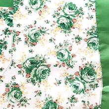 1pc Floral Print Women's Breathable & Lightweight Apron With Pockets, Suitable For Kitchen, Cooking And BBQ