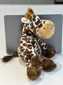 1 PC Lovely Plush Giraffe Doll, 30 CM Jungle Animal Doll Medium Sized Ornament, Stuff Animals, Giraffes Soft Cuddly Stuffed Animal Perfect For Friends Birthday Gifts Or Fans Collectible, Soft, Home Decoration Christmas, Home Decor, Cozy Sofa Decor Stuffed Animal Christmas Gift, Birthday/Holiday Gift, Christmas Gift, Christmas Style Birthday Gift, Halloween Gift, Perfect Gift For Friends Birthday, Knuffel, Dolly, Jesus Plushie - Yellow - View 12