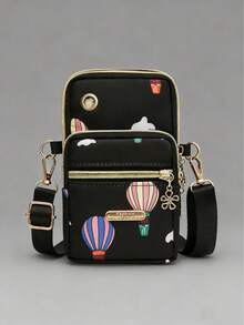 女士防水尼龙斜挎包，手机小单肩包，运动户外跑步装手机臂包男女斜挎包手腕包迷你女士零钱包 - 彩色 - 查看 20