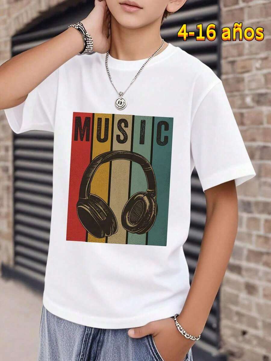 Young Boys T-Shirts - White - View 1