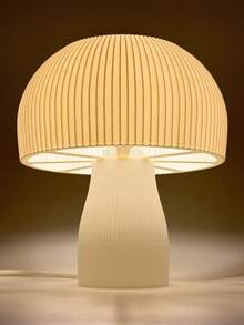 Mushroom Table Lamp, Bedside Lamp, 110V/220V, For Bedroom, Living Room, Or Office. - 白色 - 查看 3