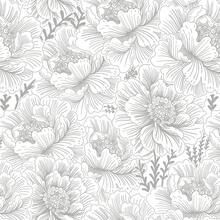 GloryTik Floral Peel And Stick Wallpaper Boho Contact Paper 173" X 118" Grey And White Self Adhesive Removable Wallpaper Modern Wall Paper For Bedroom Bathroomhalloween - 17.3英寸 x 118英寸 - 查看 12