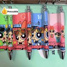 4支装飞天小女警圆珠笔，笔身印有可爱的卡通人物图案。按压式出笔机制，是派对礼品、办公用品和学校奖励的理想之选。 - 彩色 - 查看 6