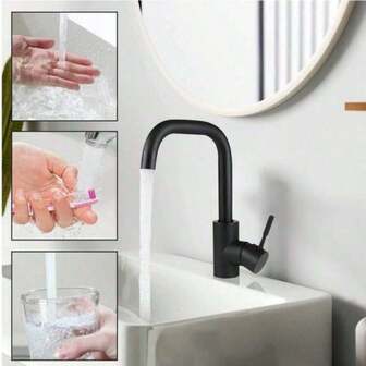 ก๊อกน้ำในครัวอเนกประสงค์ - น้ำเย็นและน้ำร้อน, ดีไซน์ป้องกันน้ำกระเซ็น, สะดวกสำหรับล้างผัก, รวมฮาร์ดแวร์ติดตั้ง - ของขวัญที่สมบูรณ์แบบสำหรับคริสต์มาสหรือฮาโลวีน ของใช้ในครัว เครื่องครัว เครื่องมือในครัว