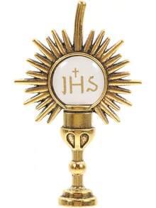 TendenciaGarneck Broche De Cruz Pin De Solapa Para Cáliz De Comunión.Pin De Solapa Con Cruz Del Cáliz De Moda Alfiler De Corbata Cáliz Broche De Cáliz Pasador Golden Aleación De ZincCalidad premium - 1 - Ver 2