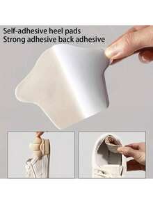 4 PIEZAS. Plantillas y almohadillas para talón autoadhesivas y reforzadas. Diseño antideslizante resistente. Beige y negro. Compatible con tallas grandes/extendidas. Adecuado para zapatillas, botas y zuecos - Diseñado para proporcionar comodidad en el talón y el pie. Ideal para uso durante todo el día. Fácil de usar. Duradero y cómodo. Adecuado para un uso prolongado.
