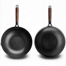 Sartén De Hierro Fundido Antiadherente Con Tapa As Show - Negro - Ver 3