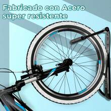 ELE-GATE Soporte Metálico de Pared para Bicicleta con Acero Reforzado - Negro - Ver 4