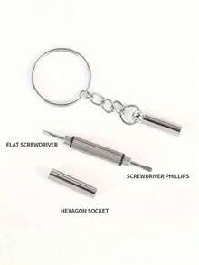 10pcs Steel Eyeglass Screwdriver Set, Multi-Functional Eyeglasses Screwdriver Tool Kit, For Eyeglasses Repair With Keychain, Adjustable And Repairing Glasses, Portable Manual Tool, Precision Screwdriver As Christmas Gift - Multi-function Screwdriver - View 7