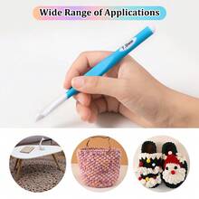 1pc ABS Hook + TPR Handle 6.0-20.0mm Crochet Hook Set With Accessories And Storage Bag, Suitable For Beginners Or As A Gift - Multicolor - View 7