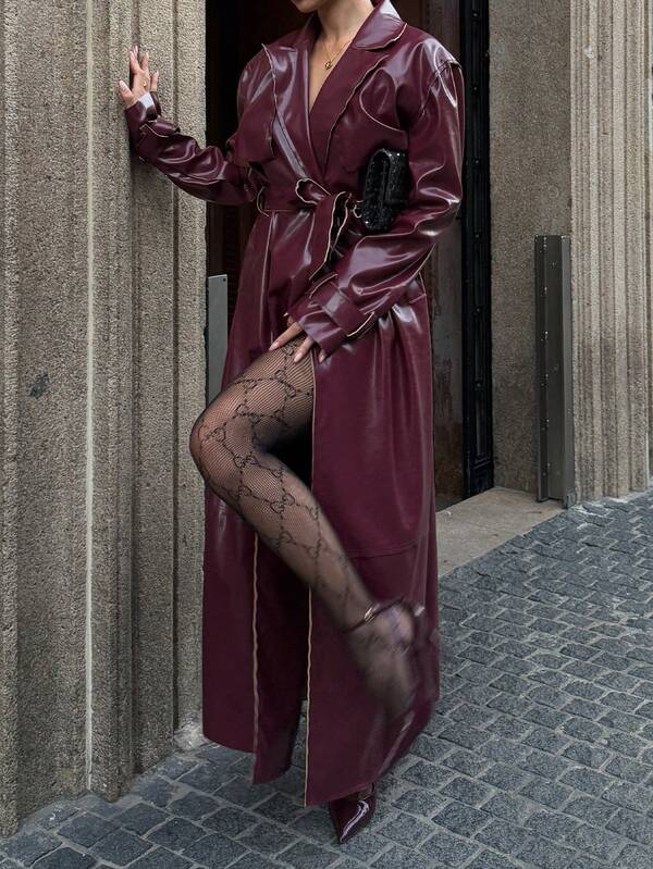 Jaqueta Casual Versátil de Estilo Retrô Moderno para Mulheres SOLTRB, com Botões na Frente, Bolsos na Cintura, em Cor Sólida, Adequada para Férias e Aeroporto