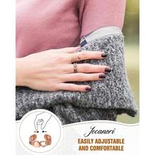 Jecanori 2PCS Copper Rings For Women,99.99% Pure Copper Magnetic Ring With Magnet Jewelry Gifts For Womens{Inchcolor_nameinch:InchHeart&Hollowinch} - 心與空 - 查看 5