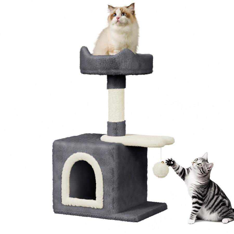 DOGAT Cat Trees & Condos - Dark Grey - View 1