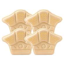 4 PIEZAS. Plantillas y almohadillas para talón autoadhesivas y reforzadas. Diseño antideslizante resistente. Beige y negro. Compatible con tallas grandes/extendidas. Adecuado para zapatillas, botas y zuecos - Diseñado para proporcionar comodidad en el talón y el pie. Ideal para uso durante todo el día. Fácil de usar. Duradero y cómodo. Adecuado para un uso prolongado.