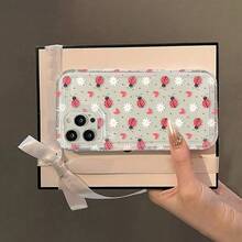 Little Ladybug Love Phone Case, Comfortable Grip, Effectively Protects Your Phone From Collisions And Drops.Suitable For Various  Models Including 16/15/14/13/12 Cases/11 Pro Max/Plus/X/8/7, Popular Birthday Gift Or Business Present For Friends Or Partner, Durable Anti-Fingerprint Stain-Resistant New Product Unisex Phone Case, High-Quality Transparent TPU Soft Rubber Protective Cover,Suitable For  17 Air - 無色 - 查看 5