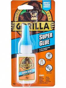 Gorilla Super Glue, 15g – All Purpose, Impact Tough & Fast Setting With Anti-Clog Cap Ideal For Metal, Ceramics, Leather & More - Keo dán siêu dính 15g - Xem 2