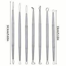 1 Set Stainless Steel Polymer Clay Sculpting Tools Set, Metal Pottery Carving & Engraving Hand Tools, Art Craft Tools