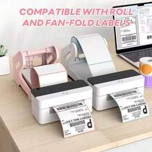 Soporte térmico para etiquetas Phomemo para rollos y etiquetas plegadas, soporte de etiquetas de envío, accesorio de impresora de escritorio