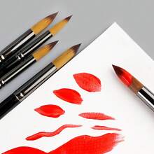 Conjunto de pincéis redondos profissionais Xin Bowen para pintura em aquarela, acrílico, guache, tinta e têmpera, ideal para artistas e amadores. - Tamanho Único - Ver 5