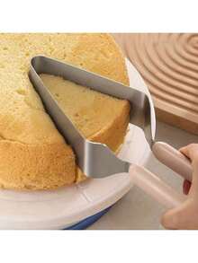 Professional Stainless Steel Cake Slicer - Triangle Cutter & Separator For Perfect Slices, Ideal For Desserts, Birthday Parties, Pizza & Cheesecakes