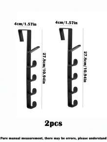 1/2 رف تخزين للأطفال، رف تخزين للباب، رف تعليق متعدد الوظائف غير مثقوب، رف تعليق متعدد الطبقات لغرفة الأطفال، توفير مساحة وسهل التركيب، مناسب لأبواب غرف النوم والحمامات وأبواب الخزانات لتخزين الحقائب والمظلات والملابس والسترات والمفاتيح وغيرها