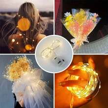 12pcs-LED String Lights, 118in Christmas LED Lights String, Warm Color LED Fairy Lights, Battery Operated Fairy Lights For Indoor Outdoor Decoration, Wedding Party Bedroom Patio, Valentine's Day, Christmas Decoration Light String, Christmas Tree Decoration