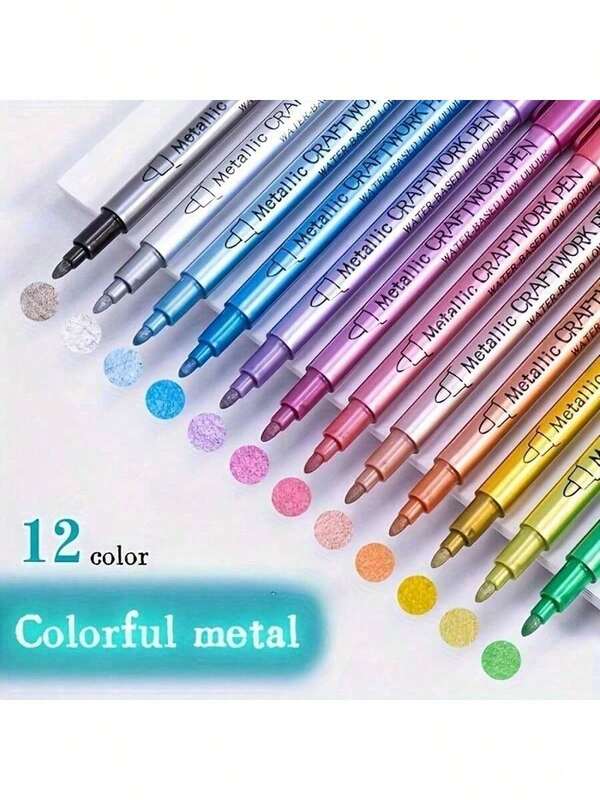 Metallic Pens - Gold, Silver And Copper Colors, Suitable For Crafts, Signing And Art Projects, Permanent Marker,Back To School