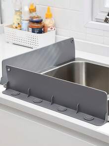 3/2/1件装经典硅胶水槽防溅罩，带吸盘，防水防溅，适用于厨房和实验室水槽、洗碗盆和碗。材质耐用，多种颜色可选，安装简便，防止水溅出，保护台面。是家庭和专业使用的理想之选。台面保护 | 经典设计 | 柔韧硅胶