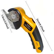Cordless Electric Scissors With Automatic Fabric Cutting System - Max Cutting Thickness 1/4 Inch, Rechargeable Battery, USB Charging, For Clothes, Cardboard, Carpet, Faux Leather - Industrial-Grade Tool For Cutting Fabrics, Sturdy Tool Design, Construction - Multicolor - View 9