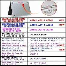 适用于 Pro 13 的笔记本电脑保护壳（2020 款 M1 A2338 M2）、Air 13.6 英寸（带触控 ID，2024 款 M4）、Pro 16/14 英寸、M5/15 英寸、M3（2025 款），透明水晶材质