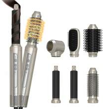 6-In-1 Multifunctional Hot Air Comb Set, Quickly Dry Hair, Curl And Straighten Hair, Create Fashionable Styles, Save Time And Effort - EU C Type Plug(220-240V) - View 4