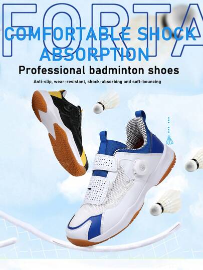 Badmintonskor för herrar, Professionella tennisskor, Andningsbara och slitstarka, Halkfri gummisula, Volleybollskor, Bordtennisskor, Squashskor
