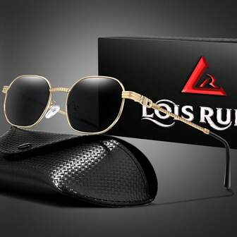 1副金属框时尚眼镜，适合日常佩戴、节日派对、购物等场合，附赠眼镜盒