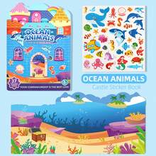 1 Quiet Sticker Book Jelly Material Waterproof Adhesive Good Children's Enlightenment Early Education DIY Baby Hands On Brainstorming Puzzle Handheld Puzzle Utilizing Thinking Development Toy - Multicolor - View 15