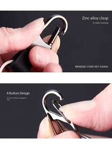 Un llavero multifuncional de liberación rápida con múltiples bucles y ganchos, fácil de organizar, que combina un diseño minimalista de alta gama (1 gancho grande + 5 ganchos de liberación rápida pequeños), con un material de plástico duradero adecuado para varias escenas - ideal para - Multicolor - Ver 5