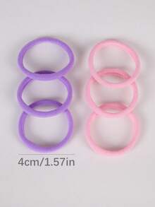 50/100/150/250pcs Girls Colorful Hair Ties, High Elasticity Hair Bands For Ponytail, Bun, Everyday Use, Gift - Multicolor - View 8