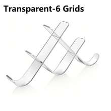 1pc Acrylic Ice Hockey Puck Display Case, 3-Tier/6-Tier Clear Display Cabinet, X-Shaped Design, Suitable For Autographed Pucks And Collectibles, Ideal Storage Rack For Sports Fans And Collectors, Also Suitable For Home, Office Or Hockey-Themed Room Decor - Multicolor - View 14