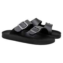 Unisex Casual  Sandal With Adjustable Buckle, Comfortable, Synthetic - 黑色 - 查看 1