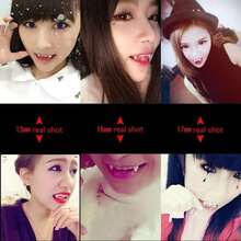 Vampire Teeth Fangs Dentures Cosplay Props Halloween Props Party Favors - Default - View 6