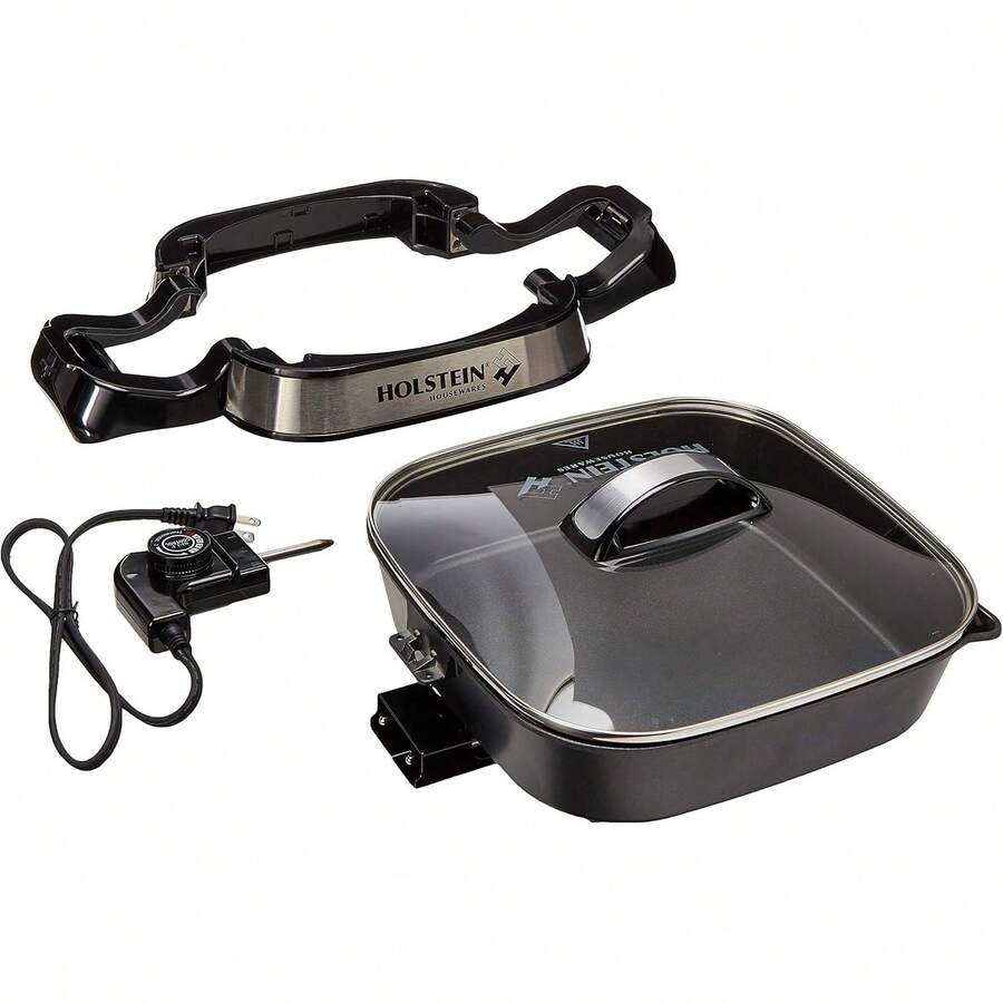 Holstein HH-09125013 Sarten Eléctrico con Tapa Vid, 31X16X34 cm - 1 - Ver 1